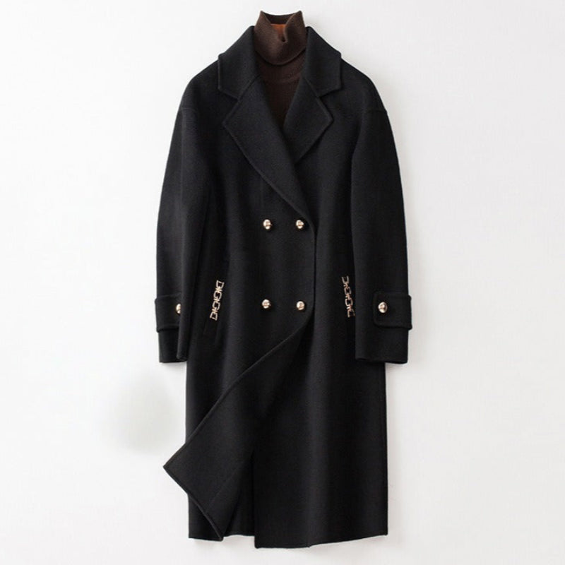 Rasha Women's Long Cashmere Overcoat