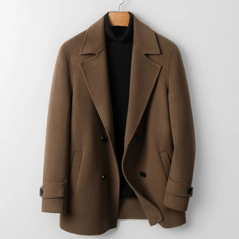 Wellison Men's Classic Wool Coat