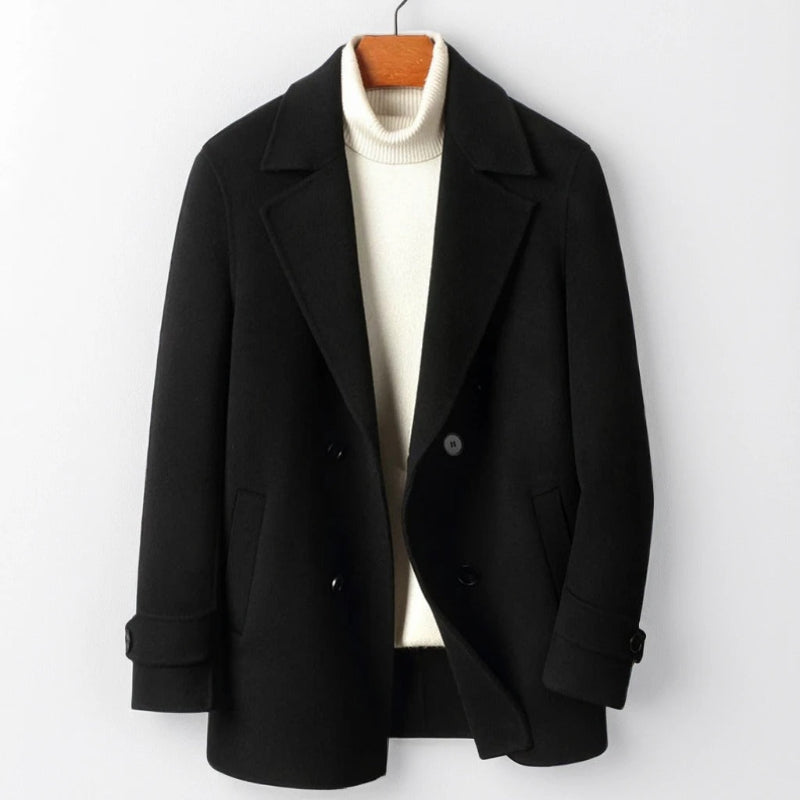 Wellison Men's Classic Wool Coat