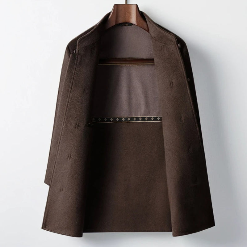 Larry Men's Classic Dress Cashmere Coat