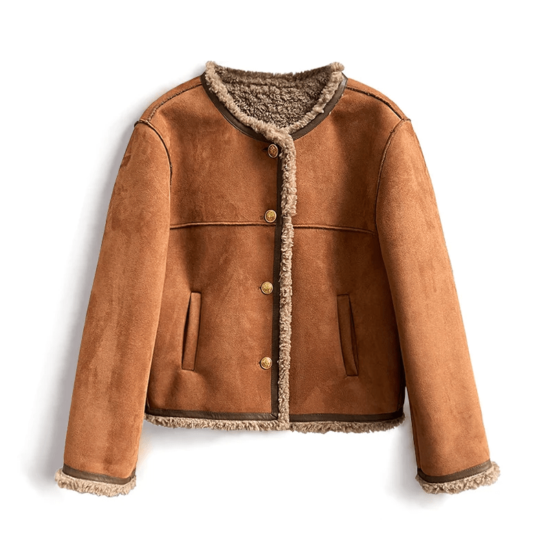 Hailey Elegant Sherpa Lined Jacket