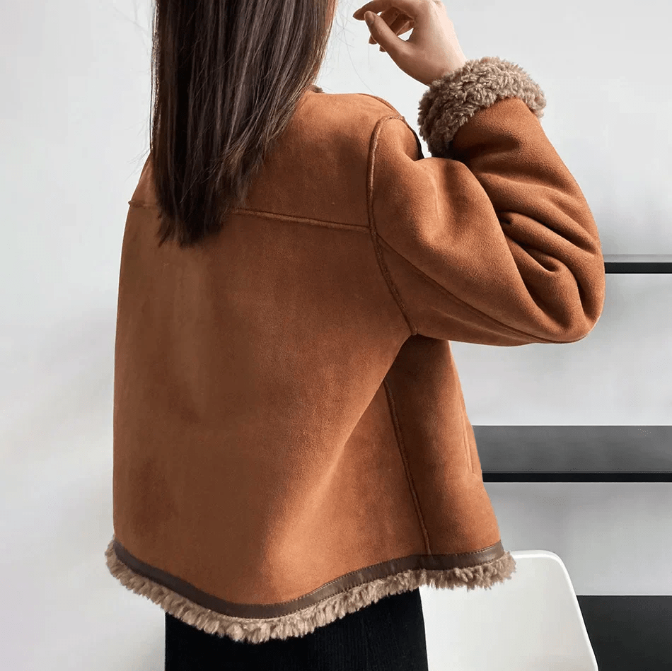 Hailey Elegant Sherpa Lined Jacket