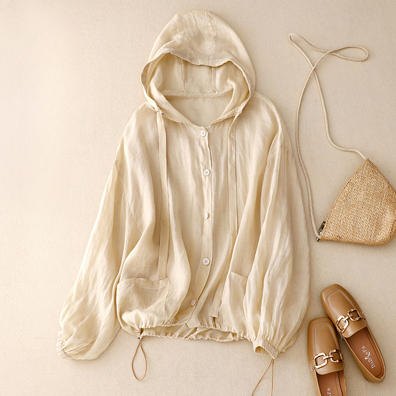 Amara Women's Linen Hoodie