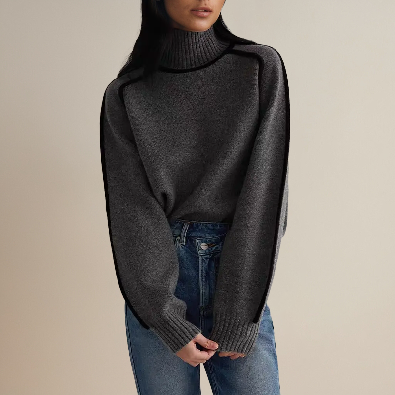Emilie Cashmere Turtleneck Sweater