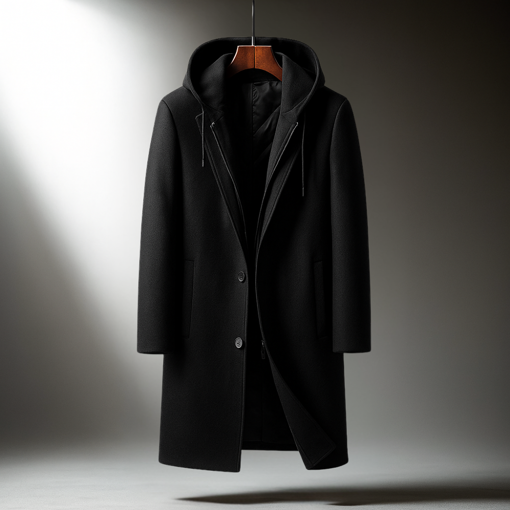 Danny Men's Classic Wool Overcoat