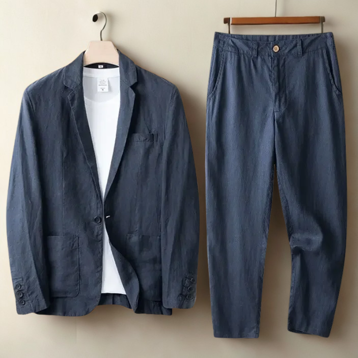 Italian Men's Meadow Linen Suit