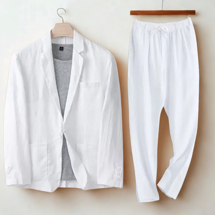 Italian Men's Meadow Linen Suit