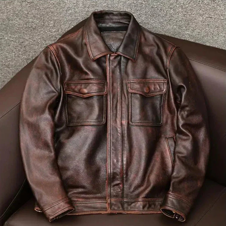 Highland Men's Genuine Leather Jacket